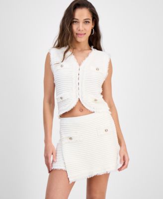 GUESS - Women's Malina Boucl&eacute; Sweater Vest