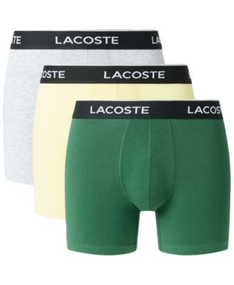 Lacoste - Men's 3-Pk. Regular-Fit Logo Waistband 5" Boxer Briefs