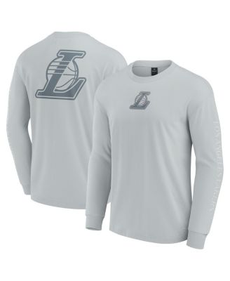 Fanatics - Men's Gray Los Angeles Lakers Elements Strive Long Sleeve T-Shirt