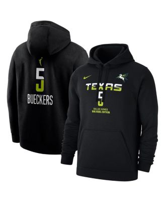 Nike - Men's Paige Bueckers Black Dallas Wings 2025 WNBA Draft Rebel Edition Name Number Pullover Hoodie