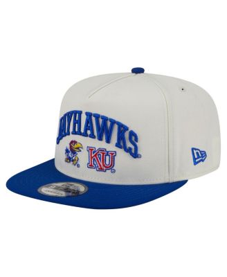 New Era - Men's White Kansas Jayhawks Collegiate 9FIFTY A-Frame Snapback Hat