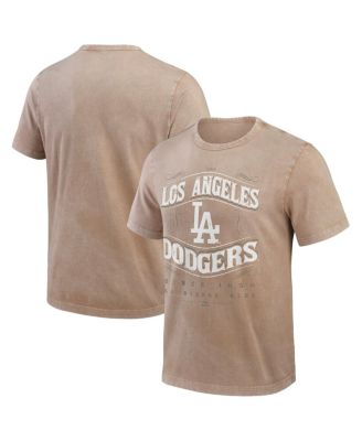 Fanatics - Men's Tan Los Angeles Dodgers Sun Faded T-Shirt