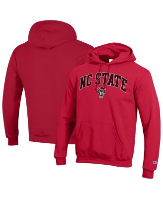 Champion - Men's Scarlet NC State Wolfpack Arched Logo Fleece Pullover Hoodie