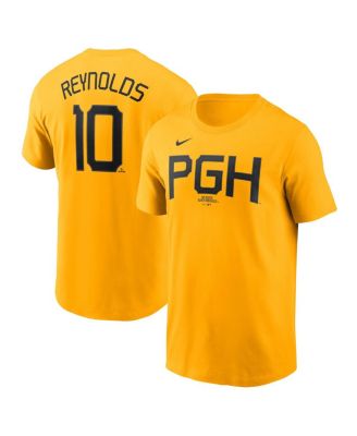 Nike - Men's Bryan Reynolds&nbsp;Gold Pittsburgh Pirates Fuse City Connect Name Number T-Shirt