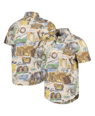 Reyn Spooner - Men's Natural Indiana Jones Raiders of the Lost Ark Tailored Button-Down Shirt