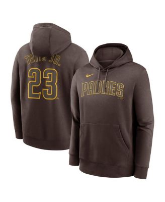 Nike - Men's Fernando Tatis Jr. Brown San Diego Padres Player Name Number Club Fleece Pullover Hoodie