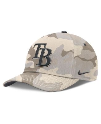 Nike - Men's Natural Tampa Bay Rays Camo Pack Rise Adjustable Hat