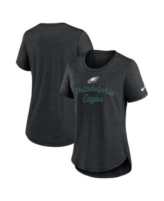 Nike - Women's Black Philadelphia Eagles Script Tri-Blend T-Shirt