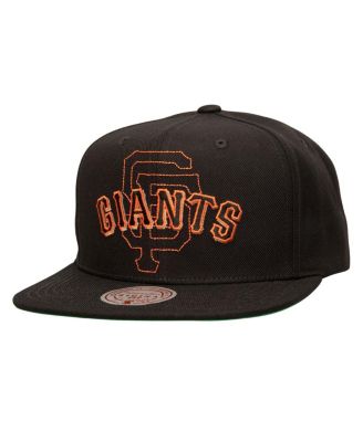 Mitchell & Ness - Men's Black San Francisco Giants Double Up Snapback Hat