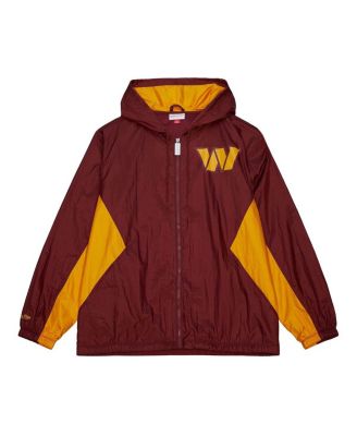 Mitchell & Ness - Men's Burgundy Washington Commanders Playmaker Full-Zip Windbreaker Jacket