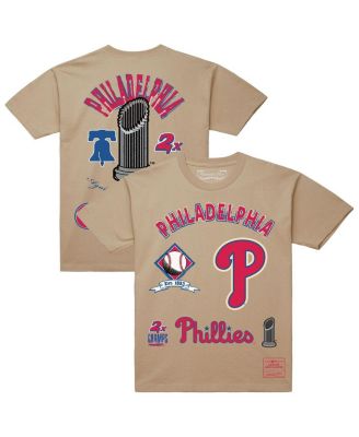Mitchell & Ness - Men's&nbsp;Cream Philadelphia Phillies Legacy Defined T-Shirt