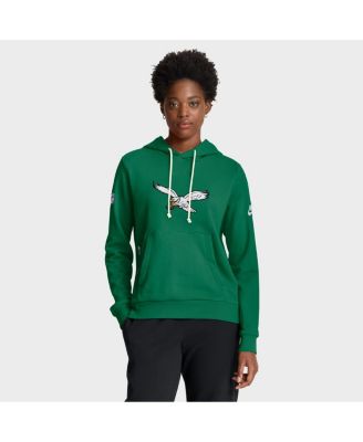 Nike - Women's Kelly Green Philadelphia Eagles Throwback Sideline Standard Issue Dri-FIT Hoodie