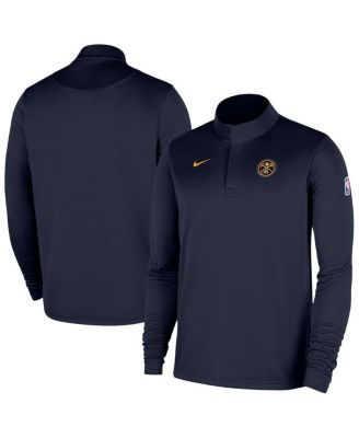 Nike - Men's Navy Denver Nuggets 2025/26 Authentic Coaches Quarter-Zip Dri-Fit Sweatshirt