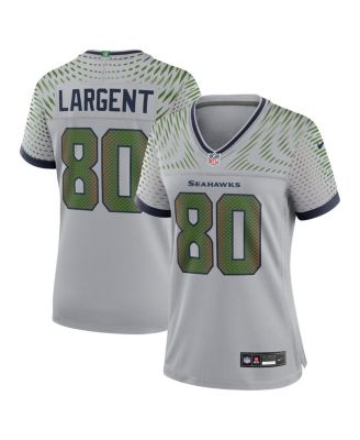 Nike - Women's Steve Largent&nbsp;Wolf Gray Seattle Seahawks 2025 Rivalries Collection Retired Game Jersey