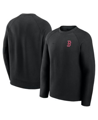 Nike - Men's Black Boston Red Sox Tech Fleece Raglan Sweatshirt
